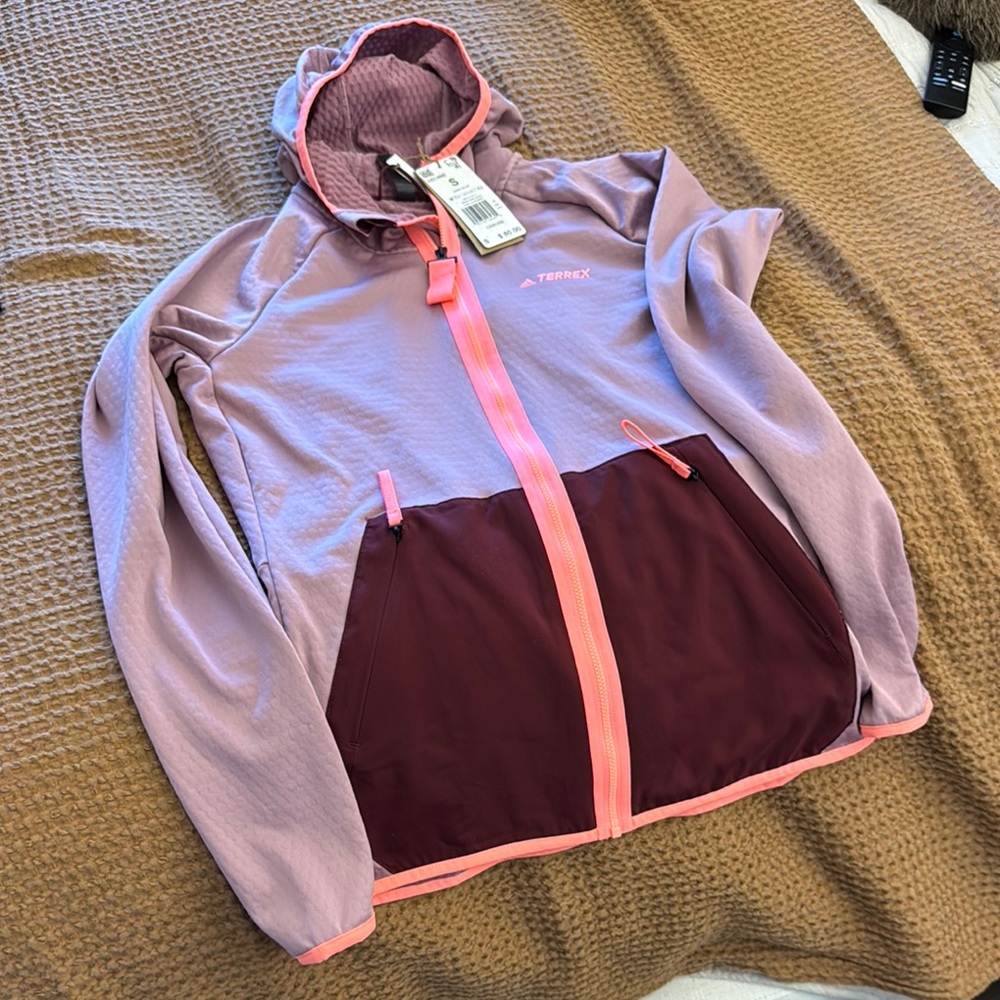 Adidas Terrex Lavender and Maroon Jacket